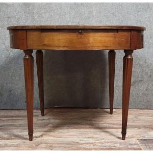 Louis XVI Period Marquetry Bouillotte Table 