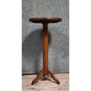 guéridon époque Empire en bois massif et bronzes dorés  