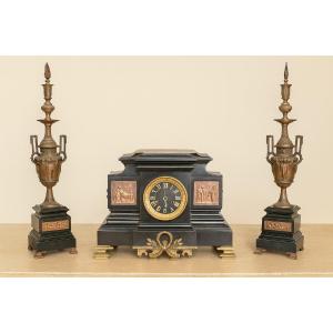 Importante garniture de cheminée époque Napoléon III