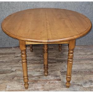 Grande table a 6 pieds style Louis Philippe en peuplier époque XXeme