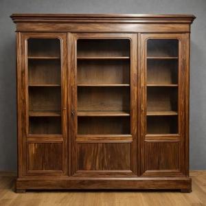 bibliothéque estampillée époque Louis Philippe en acajou / début XIXeme  