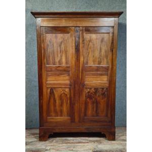 Louis Philippe Period Walnut Wardrobe, Early 19th Century, Circa 1830