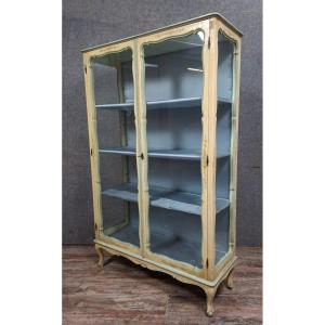 Louis XV Style Venetian Showcase In Lacquered Wood