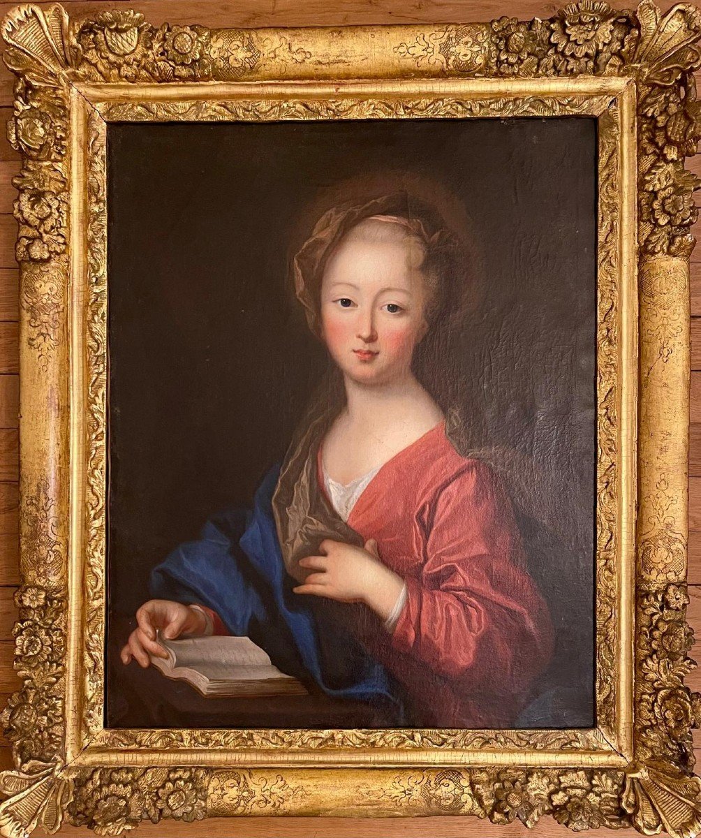 Attribué à Pierre Gobert (1662-1744) - Portrait De Jeune Fille à Sa Lecture