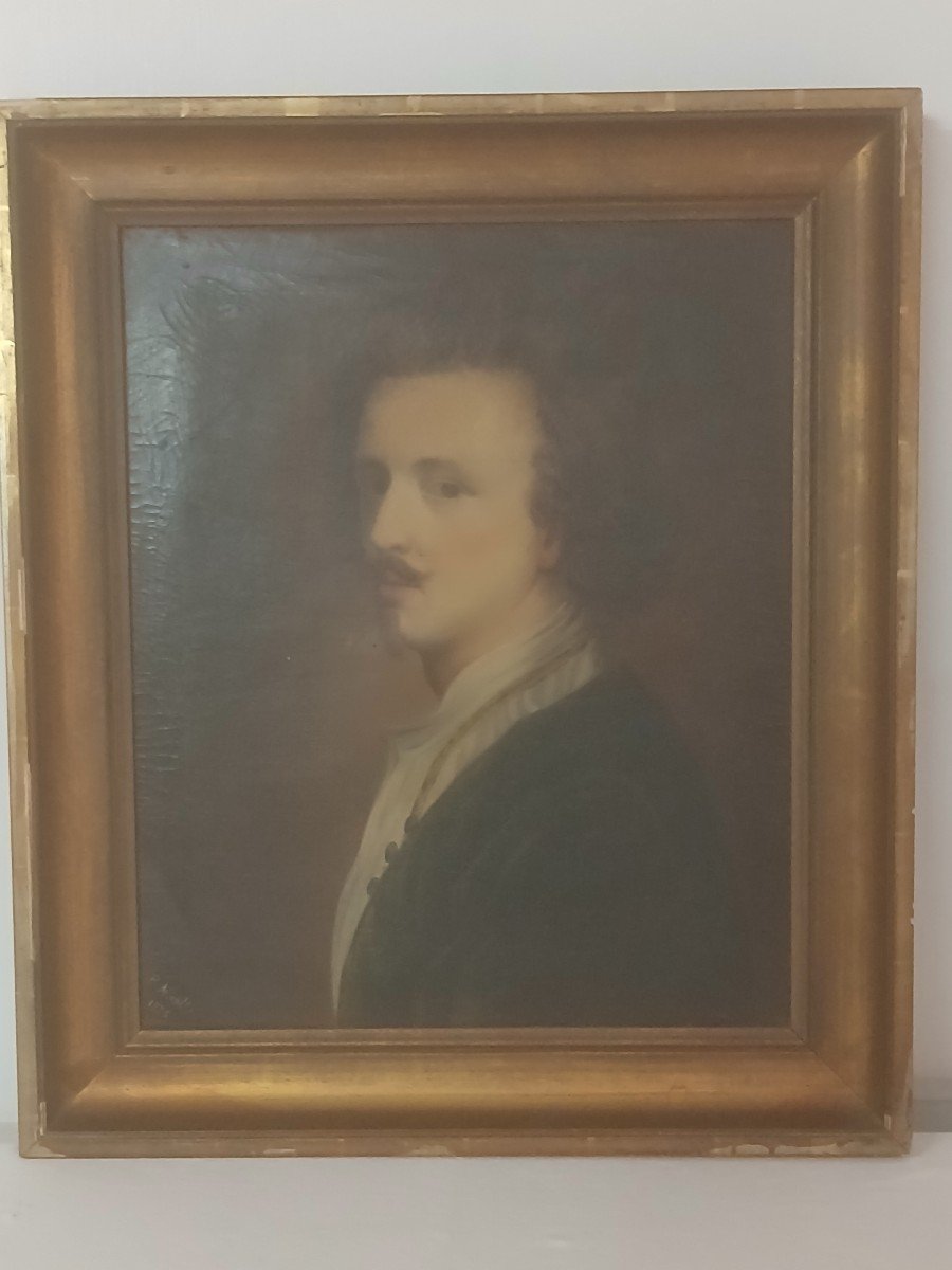Portrait Of A Man In Bust - 19th Century -photo-5