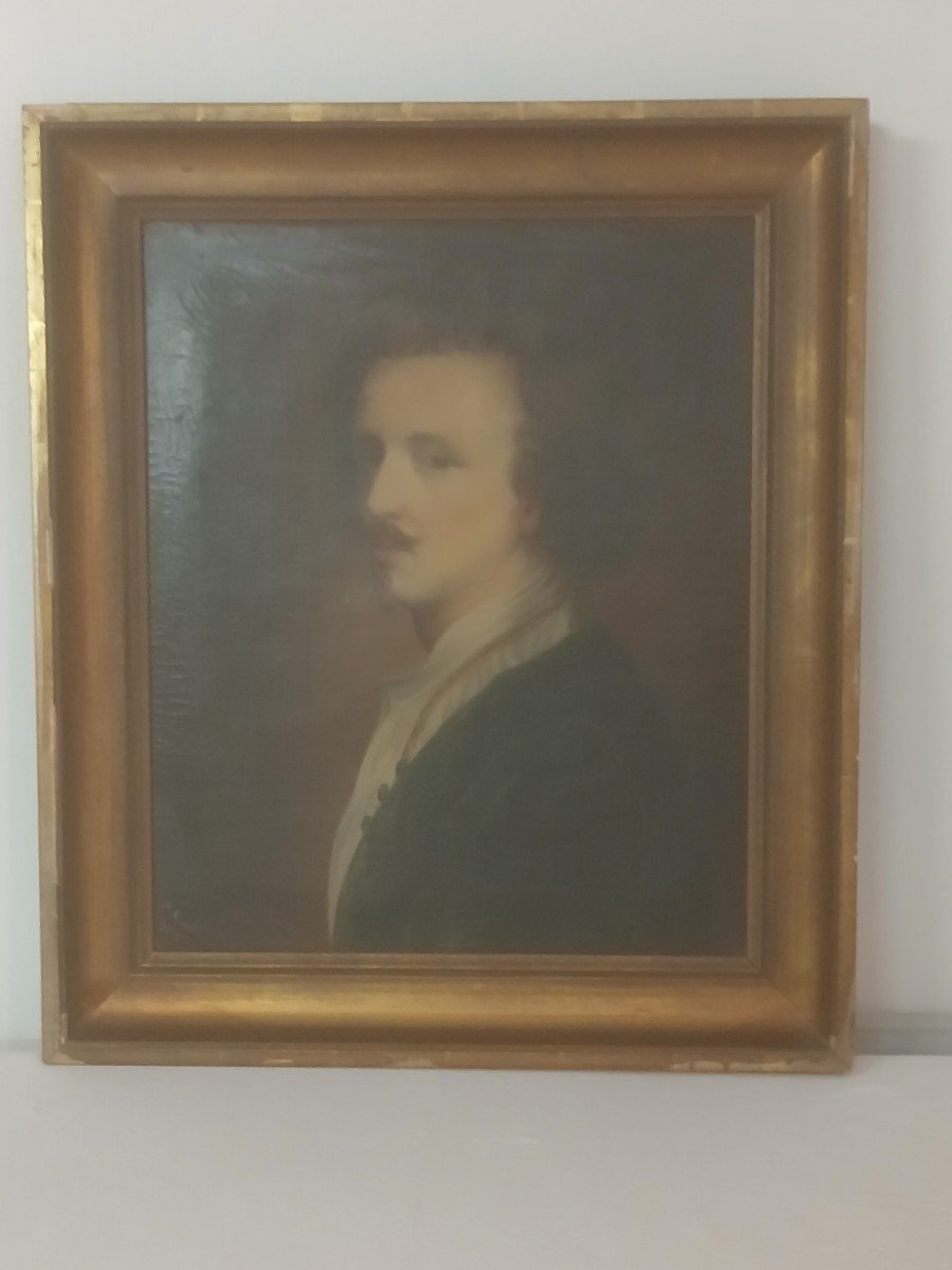 Portrait Of A Man In Bust - 19th Century -photo-6