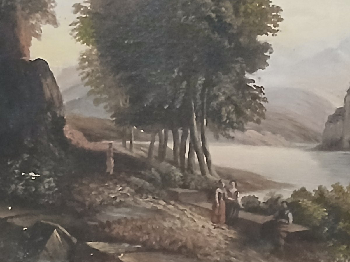 Animated Landscape - French School Of The 18th Century -photo-3