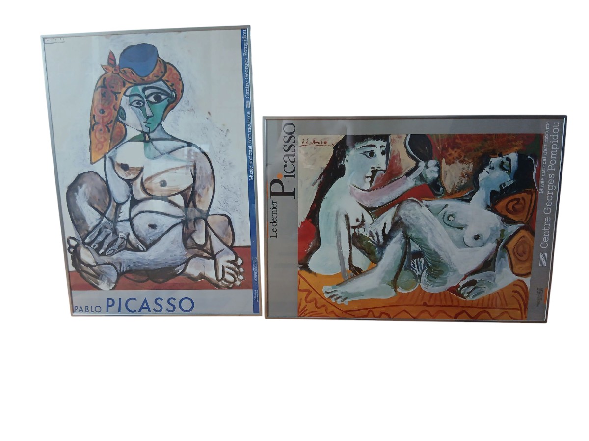 Pablo Picasso - 2 Posters After The Naked Woman With A Turkish Cap And The Two Friends -photo-2