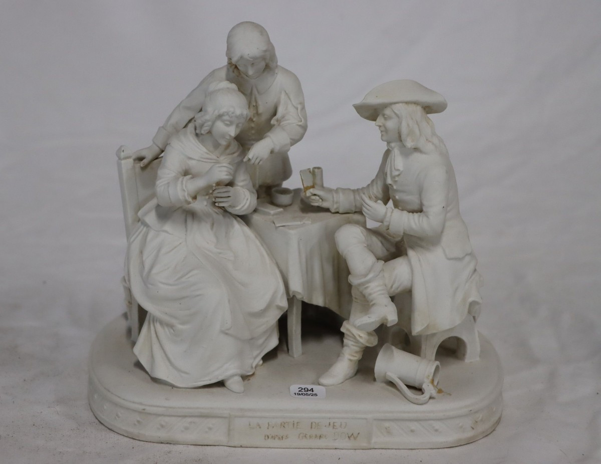 La partie de Jeu d'après Gérard DOW (1613-1675)