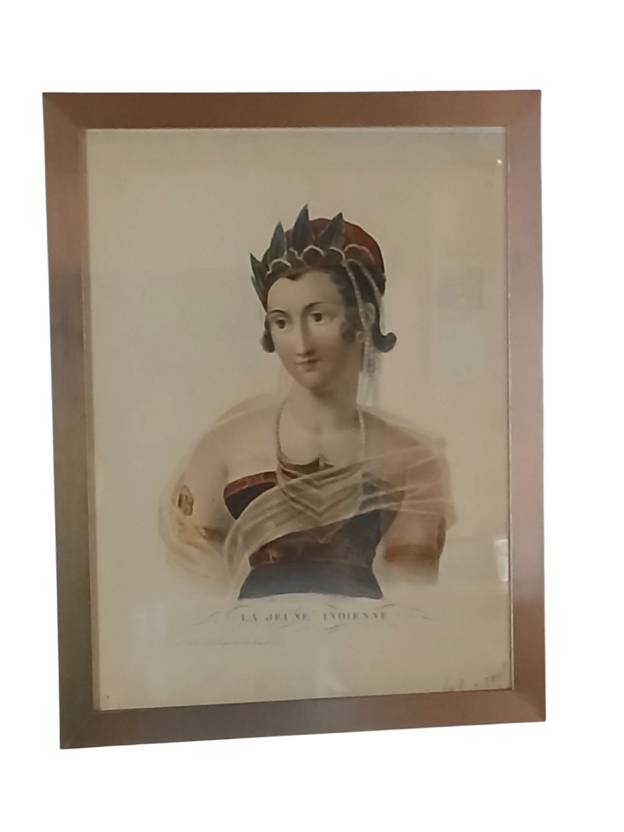 Paire de portraits-lithographies -photo-2