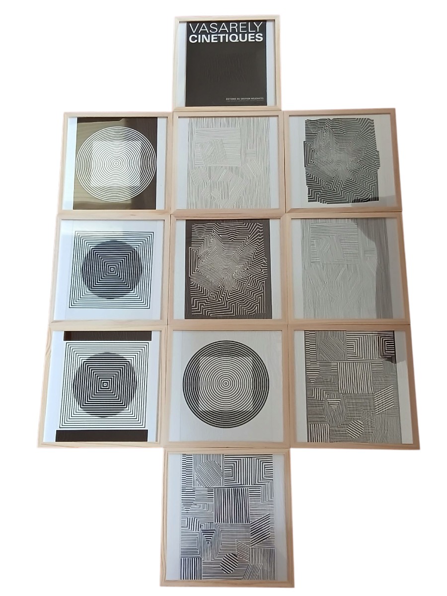 Victor Vasarely portofolio cinétique 1973