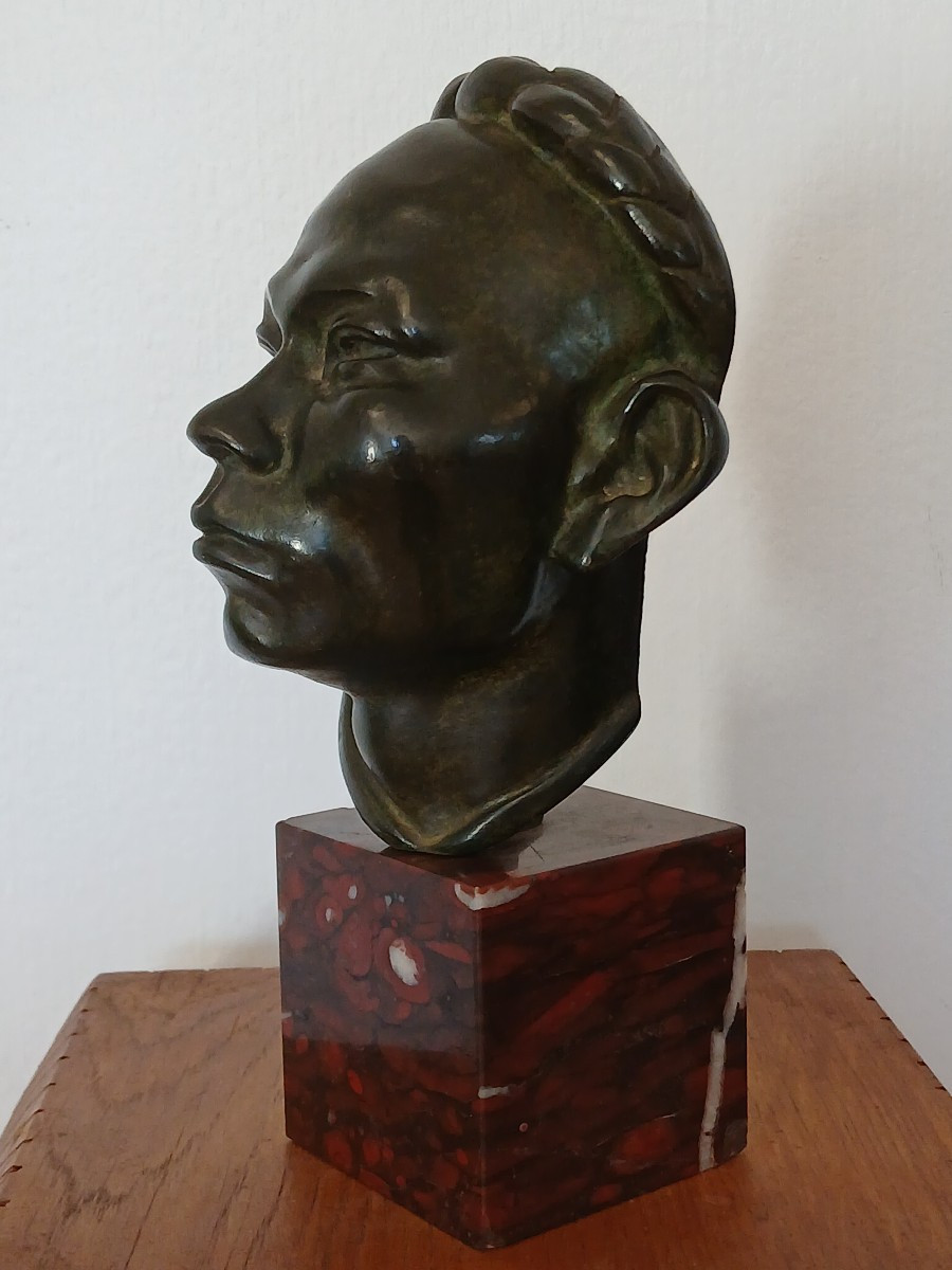 Bust Of A Vietnamese Man - In The Style Of Charles Cordier (1827-1905)-photo-3