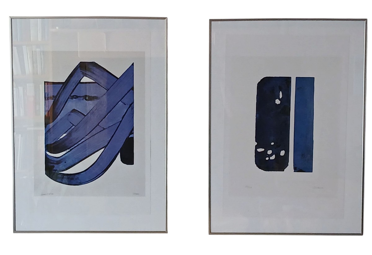 Pierre Soulages After Serigraph No. 18 And Etching XXx 