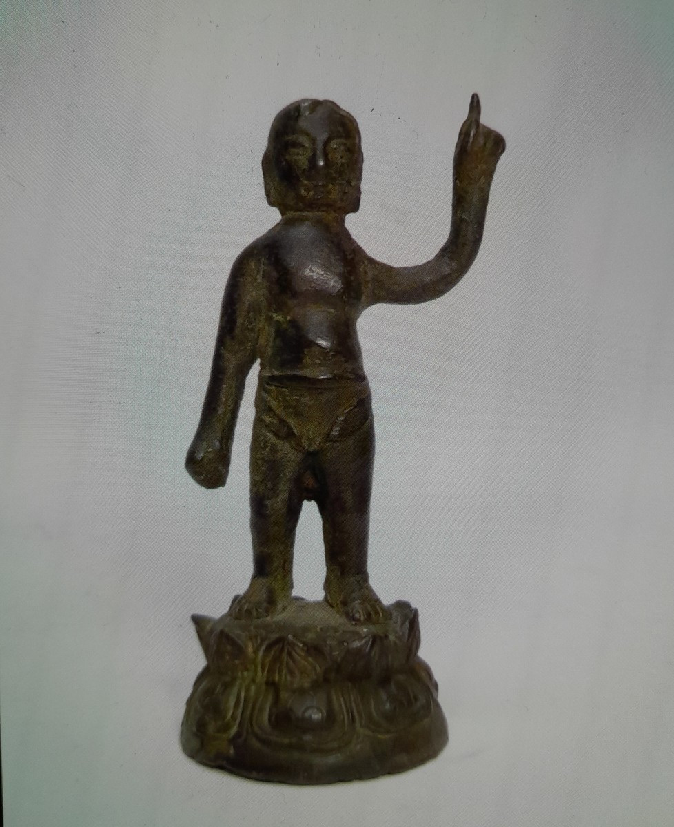 Bronze Statuette Representing The Child Buddha, 18th Century -photo-4