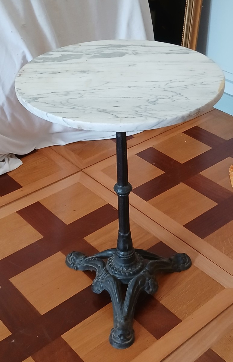Marble Top Side Table, 20th Century 