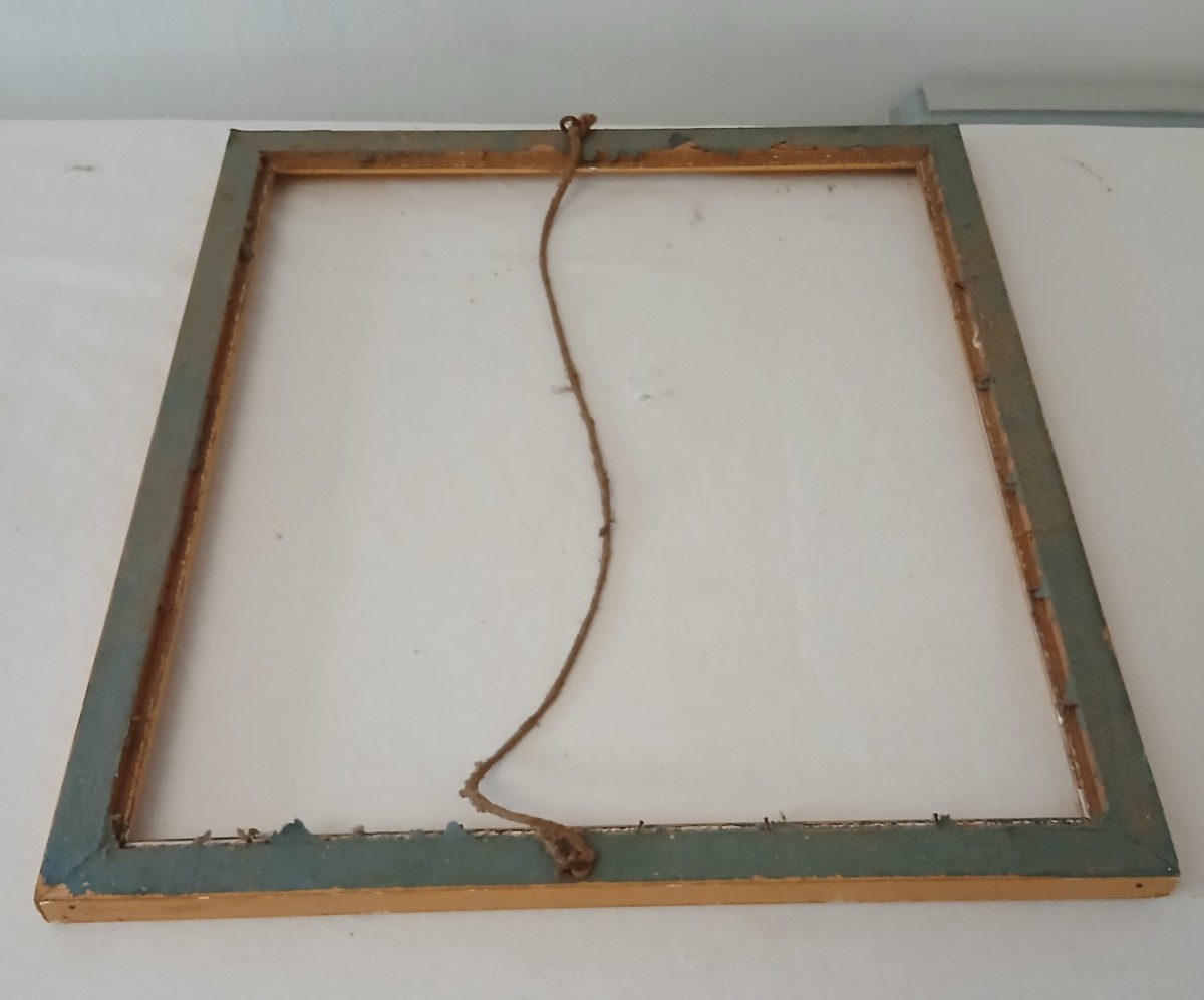 Cadre doré sans verre,  19ème -photo-2