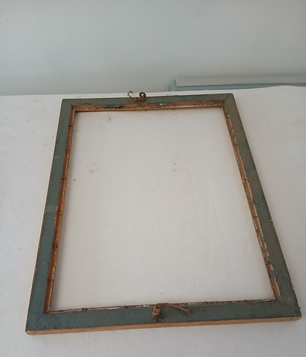Cadre doré sans verre,  19ème -photo-2