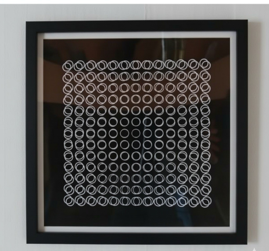 Victor Vasarely d'après œuvre cinétique Profonde 