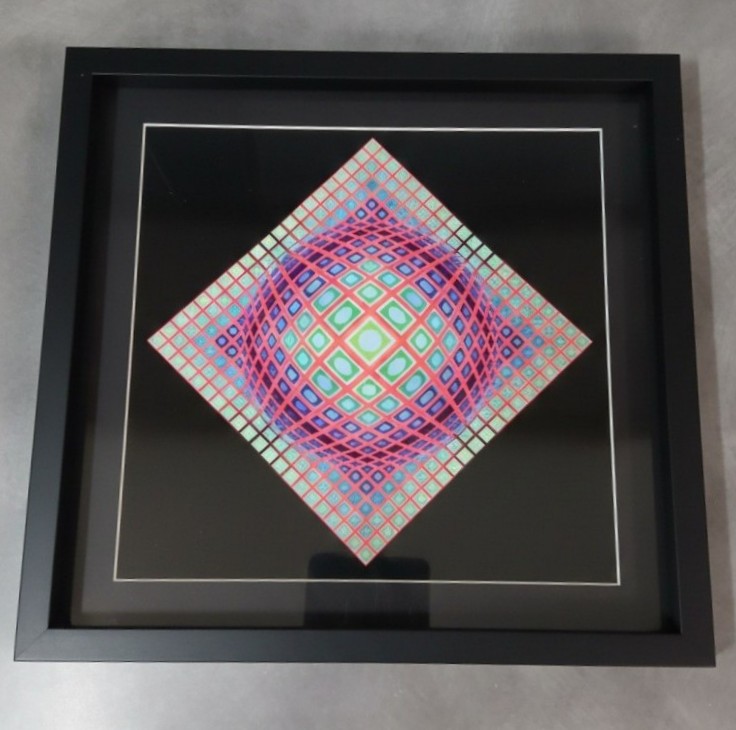 Victor VASARELY (1906-1997) - Composition Cinétique (Vega) - Estampe Vintage c.1970