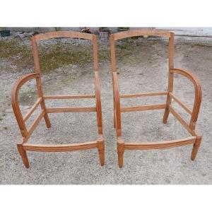 Pair Of Club Armchairs 