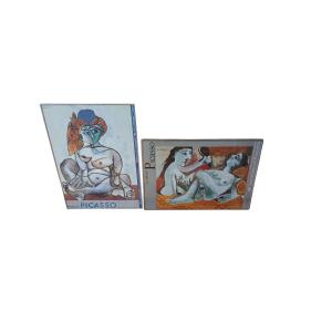 Pablo Picasso - 2 Posters After The Naked Woman With A Turkish Cap And The Two Friends 