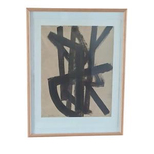Pierre Soulages After Walnut Hue II 1948