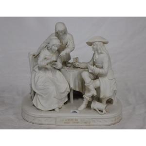 La partie de Jeu d'après Gérard DOW (1613-1675)