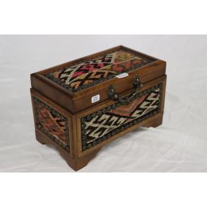 Coffret bois - tapisserie 