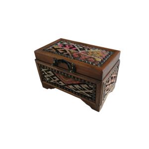 Coffret bois - tapisserie 