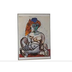 Pablo PICASSO D'APRÈS FEMME NUE AU BONNET TURC