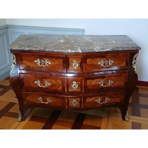Louis XV Period Tomb Chest Of Drawers Stamped Leonard Boudin 1735-1807, 18th Century 