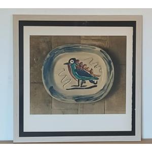 Pablo PICASSO Numérotée 84/100, lithographie Céramique 1967