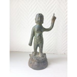 Bronze Statuette Of The Child Buddha - China, 18th Century