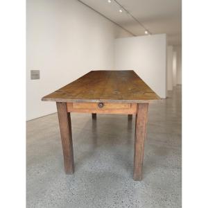 19th-century Farmhouse Table, Oak & Fir