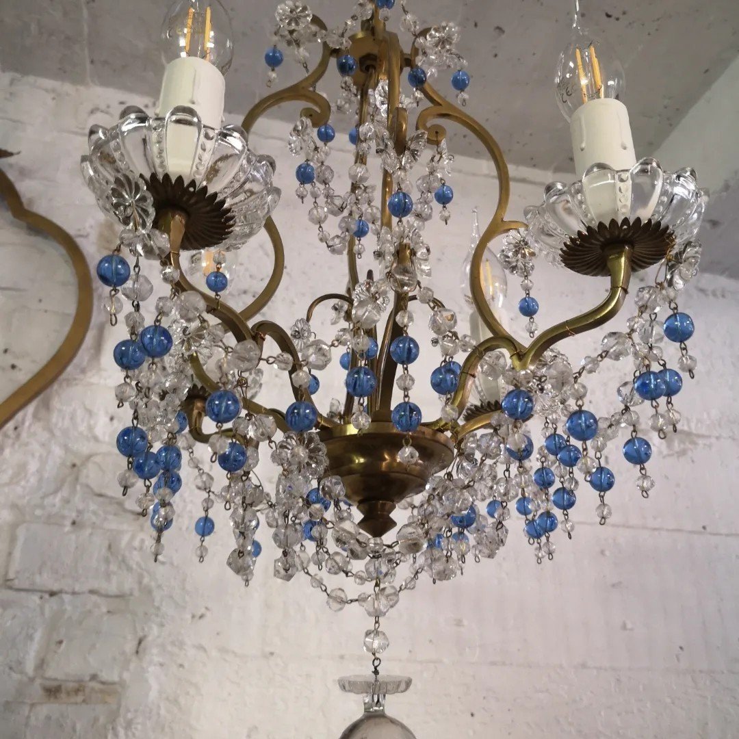 Luminaire Francais De Type Baroque Romantique Vers 1950-photo-5