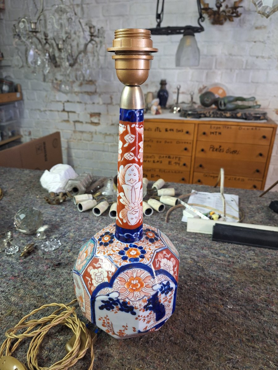 Original Imari Porcelain Lamp -photo-2