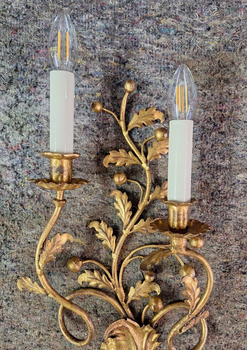 Grande applique italienne de type baroque romantique de la maison Banci à Florence -photo-1