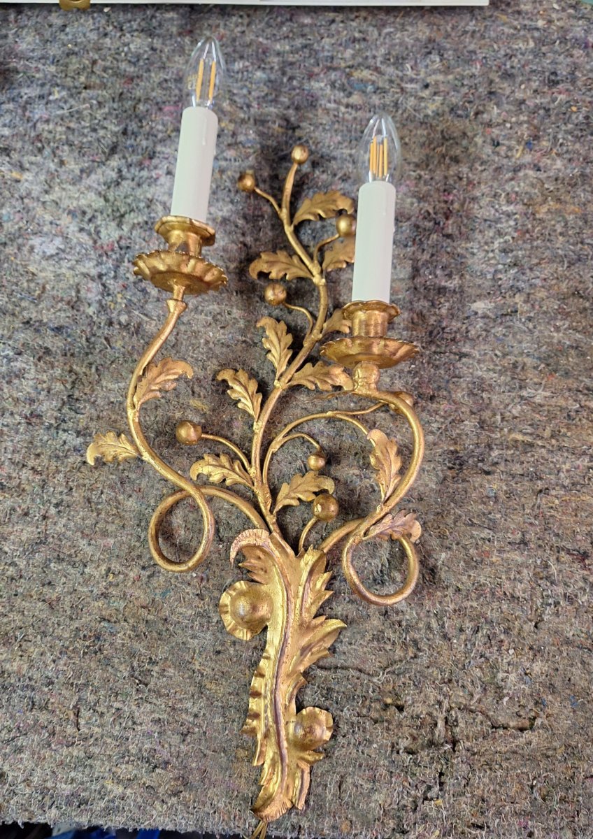 Grande applique italienne de type baroque romantique de la maison Banci à Florence -photo-2