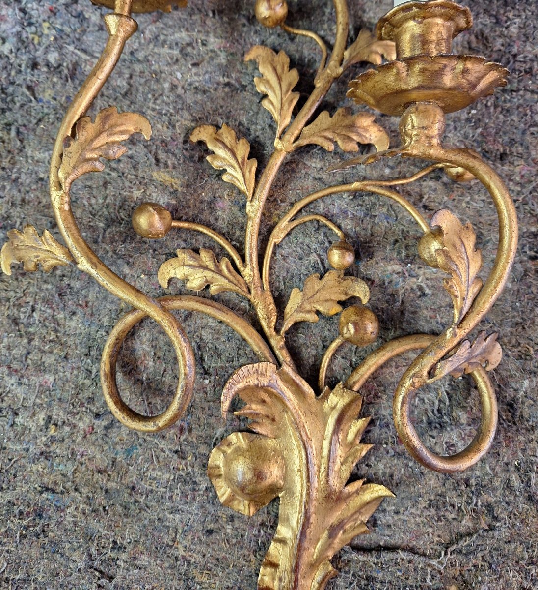 Grande applique italienne de type baroque romantique de la maison Banci à Florence -photo-3