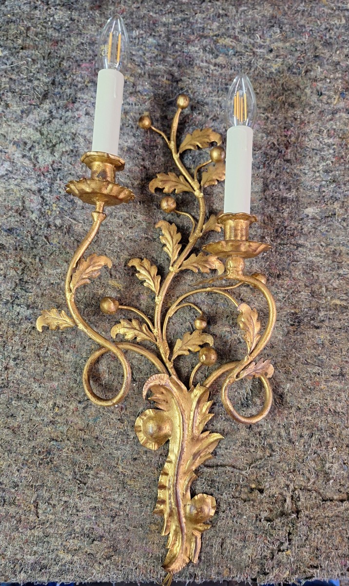 Grande applique italienne de type baroque romantique de la maison Banci à Florence 