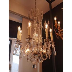 French Tubular Type Chandelier From The Napoleon III Period...