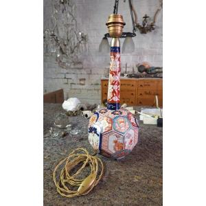 Original Imari Porcelain Lamp 