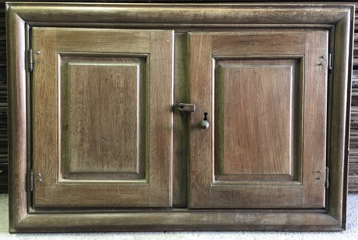 Louis XIII Oak Cupboards 2 Doors