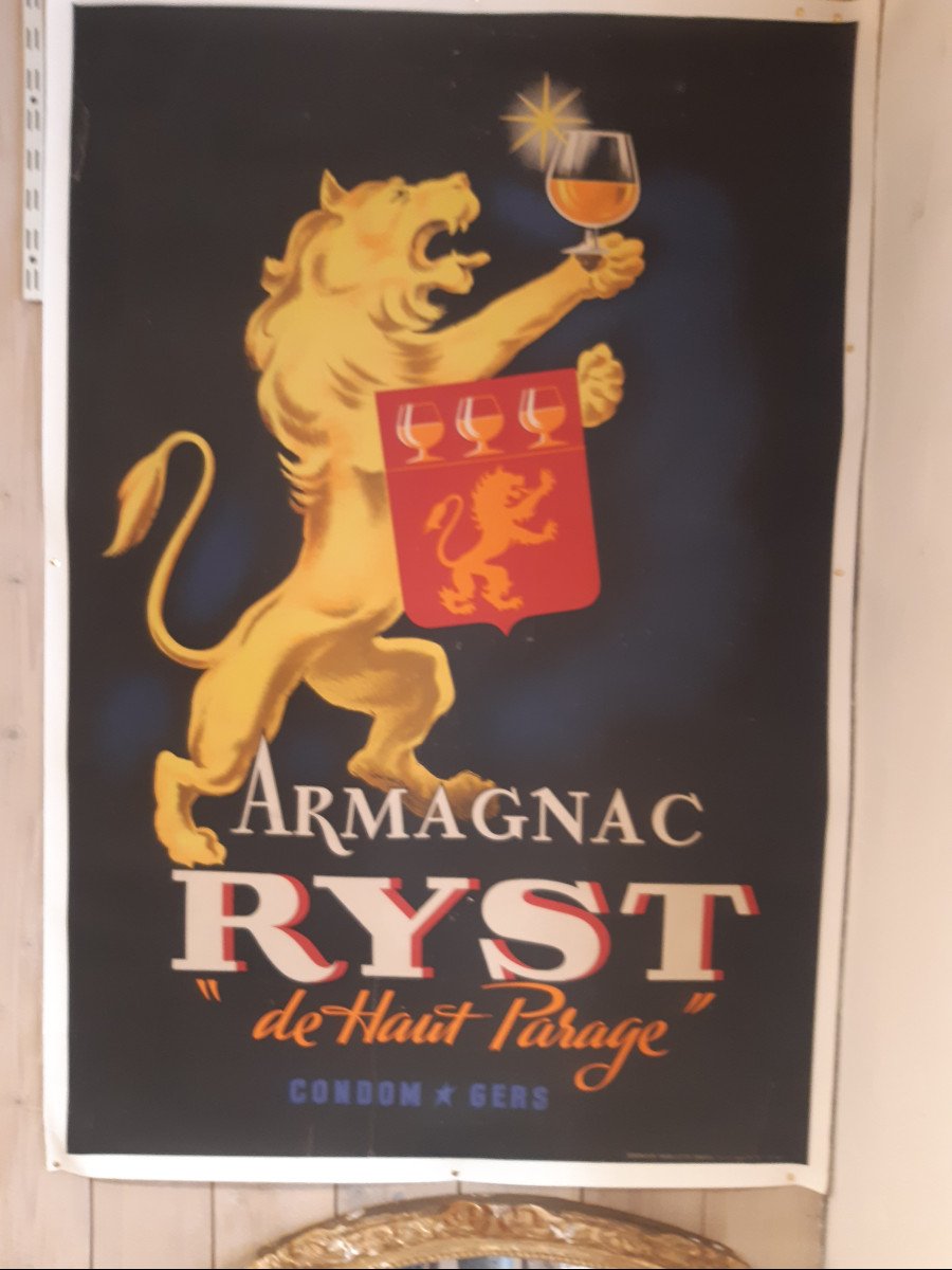 Affiche Publicitaire Armagnac RYST -photo-2