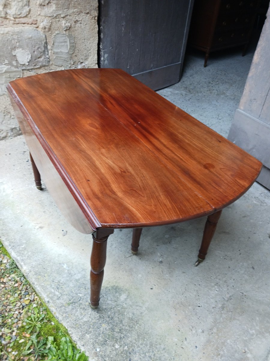 Louis XVI Period Mahogany 6-legged Table