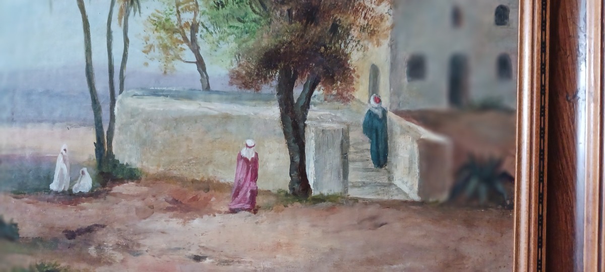 Huile Sur Toile Orientaliste De Paul Pascal -photo-3