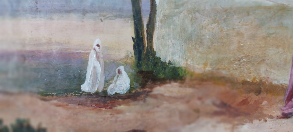 Huile Sur Toile Orientaliste De Paul Pascal -photo-4