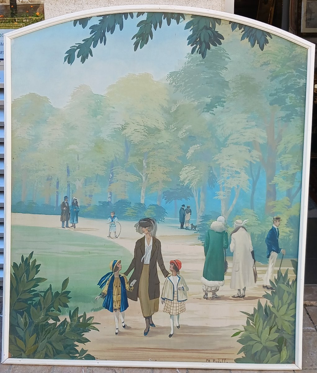 Suite Of 4 Panels By Marie Pierre Rudelle-photo-3