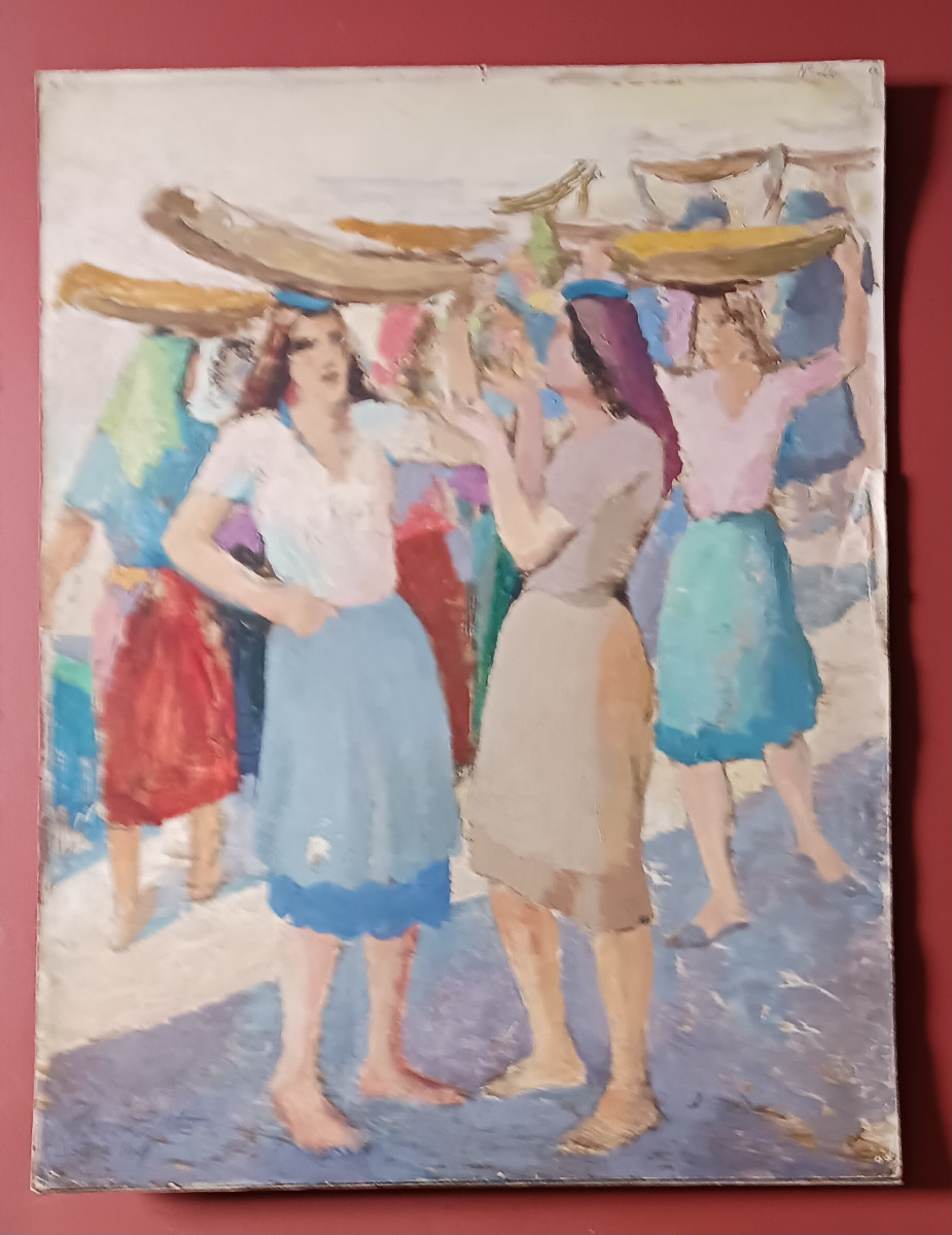 Painting Of Women At The Market