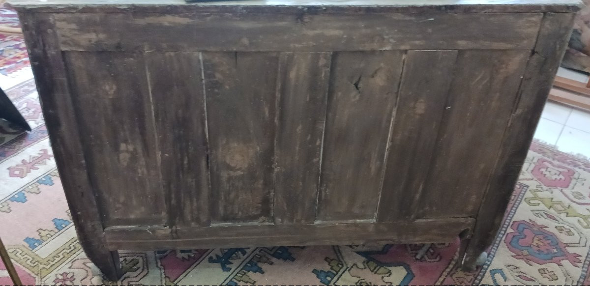 Louis XV Period Crossbow Chest Of Drawers, 18th Century-photo-4